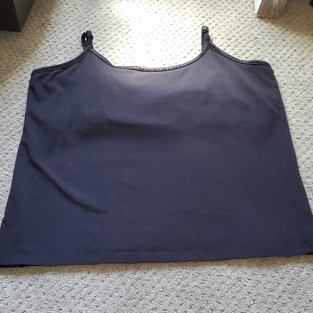 NEW Ana black blouse w/shelf bra